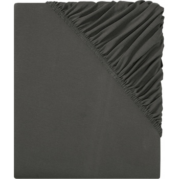 Livarno Home Žerzejové napínací prostěradlo 90-100x200 tmavě šedá