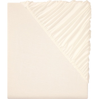 Livarno Home Žerzejové napínací prostěradlo béžové 90-100x200