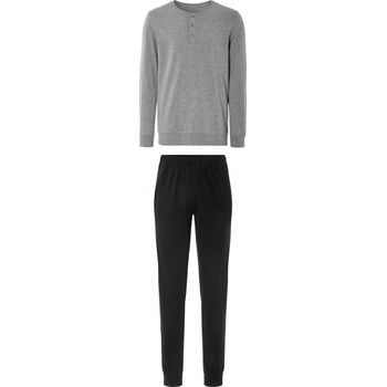 Livergy pánské pyžamo dlouhé bio šedé