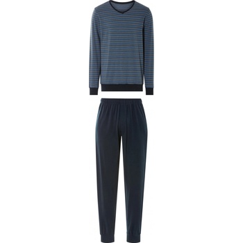 Livergy pánské pyžamo dlouhé bio tm.modré