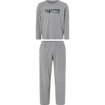 Livergy pánské pyžamo dlouhé šedé