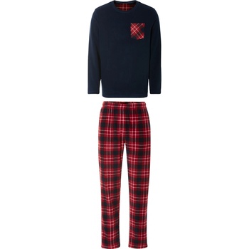 Livergy pánské pyžamo dlouhé tm.modré