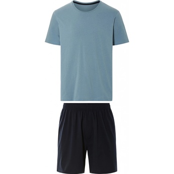 Livergy pánské pyžamo s vysokým podílem bavlny modrá / navy modrá