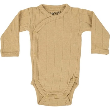 Lodger dívčí zavinovací body Romper LS Tribe Sand žlutá