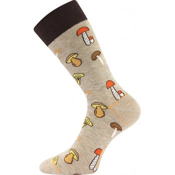 Lonka ponožky Woodo Sólo Houby