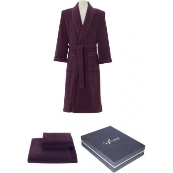Lord soft cotton župan tmavě fialová