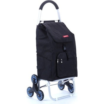 Lorenbag - Laurent S01 Nákupní vozík na kolečkách do schodů šestikolový černá