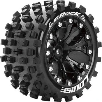 Louise RC ST-ROCK SOFT 1/10 1/2 offset 12 mm hex Black Rims 2 ks