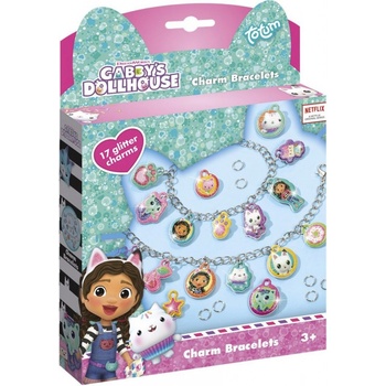 Lowlands Kreativní sada výroba náramků s přívěsky Gabby/ Gabby's dollhouse v krabičce 17,5x24,5x3,5cm