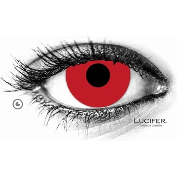 Lucifer Crazy čočky - nedioptrické - BLOODY RED 2 čočky