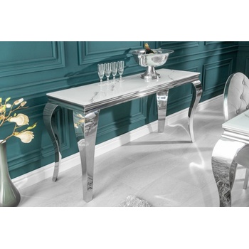 LuxD Rococo 145 cm stříbrný mramor