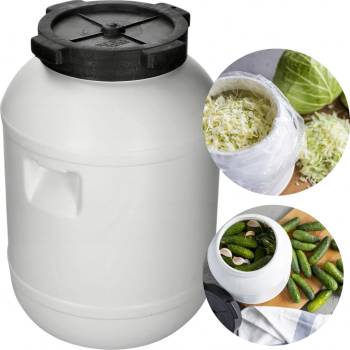 M.A.T. Group Plastový sud na zelí s víkem, 30 L