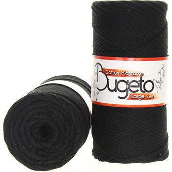 Maccaroni Cotton Macrame Large 3mm černá 106
