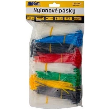 MAGG TS25100 stahovací pásky 2,5x100 mm 900 ks