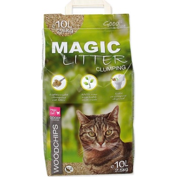 Magic Cat Magic Litter Magic Cat Litter Woodchips 10 l 2,5 kg