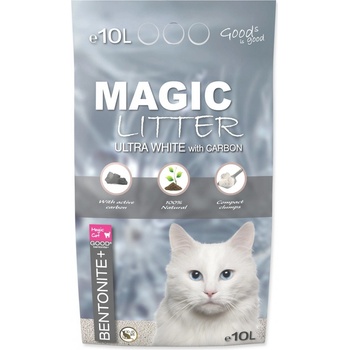 Magic Cat Magic Pearls MAGIC LITTER Bentonite Ultra White with Carbon 10 l