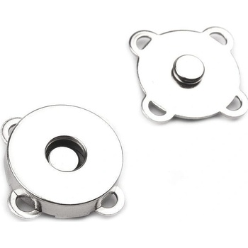 Magnetické zapínání na kabelky Ø18 mm Nikl