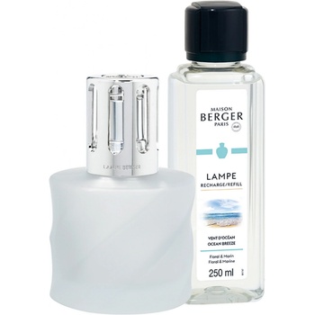Maison Berger Paris Katalytická lampa Spirale frosted bílá + náplň Vůně oceánu 250 ml