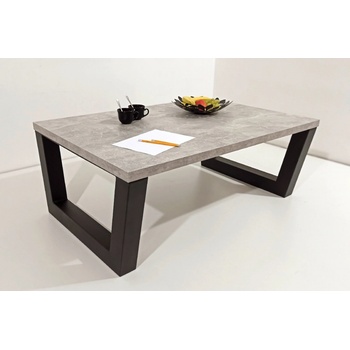 Majadesign V8 beton 18 mm podnož stříbrná RAL 9006 800 x 1200