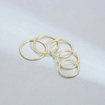 Majya Stříbrný midi prsten ORNELLA pozlacený 11035_5