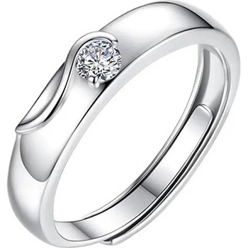 Majya Stříbrný nastavitelný prsten ANGELA 10364