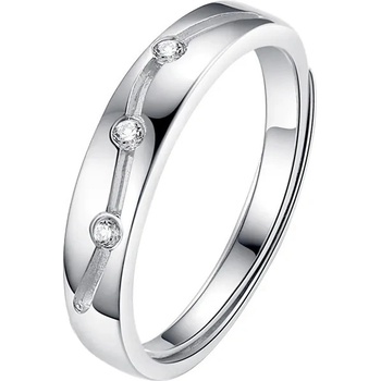 Majya Stříbrný nastavitelný prsten s kamínkem SARAH 10362