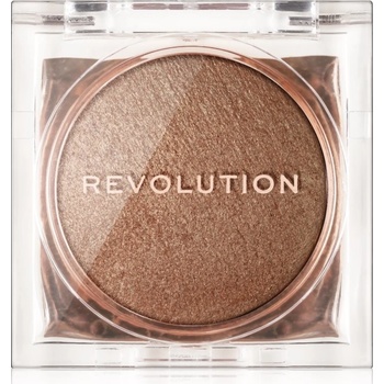 Makeup Revolution Beam Bright kompaktní pudrový rozjasňovač Bronze Baddie 2,45 g