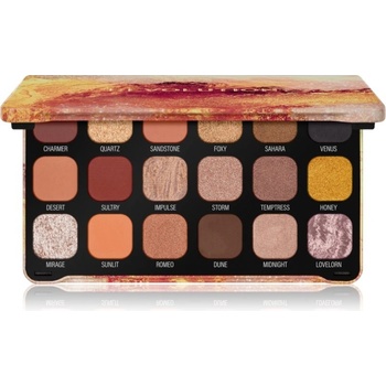 Makeup Revolution Forever Flawless paleta očních stínů Bronze Temptation 18 x 1,1 g