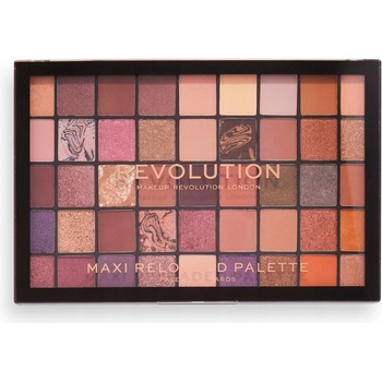 Makeup Revolution London Maxi Re-loaded maxi paletka pudrových očních stínů Infinite Bronze 60,75 g