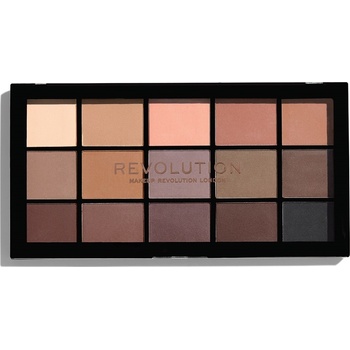 Makeup Revolution Re-Loaded paleta očních stínů Basic Mattes 15 x 1,1 g