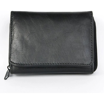 Malá kapesní peněženka s kapsičkou na mince na zip bez značek a nápisů