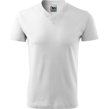 Malfini Heavy V-neck 111 bílá