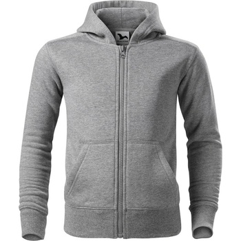 Malfini mikina Trendy Zipper tmavě šedý melír