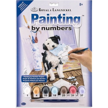 Malování podle čísel Pejsek s dopisem