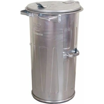 Manutan Kovová venkovní popelnice, 110 l