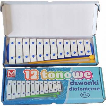 Marek Diatonické zvonky 12tónové modro bílé