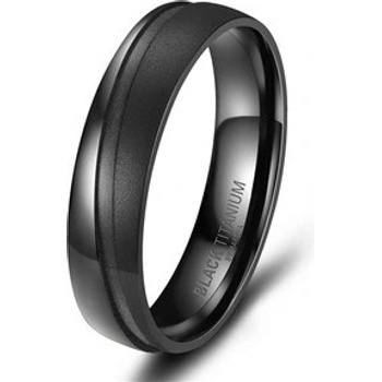 Marrya Pánský snubní prsten BLACK TITANIUM BT 08P