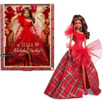 Mattel Barbie Signature Vánoční hnědovláska 2024 HRM63