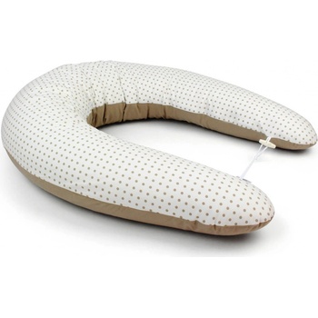Matýsek kojící polštář MAXI PUNTÍK BÉŽOVÝ