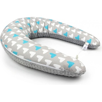 Matýsek Kojící polštář Standard SRDCE MODRÉ