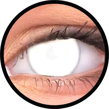 MaxVue Vision ColorVue Crazy čočky Blind White není přes ně vidět roční nedioptrické 2 ks