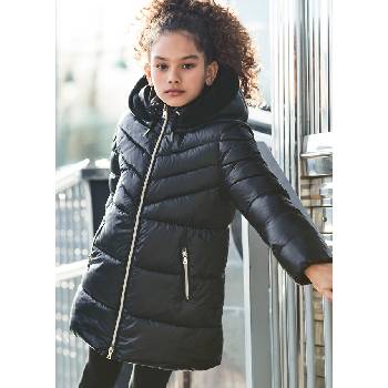 Mayoral prošívaný kabát s kapucí černý