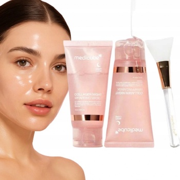 MEDICUBE - COLLAGEN NIGHT WRAPPING MASK - Kolagenová noční slupovací maska 75 ml