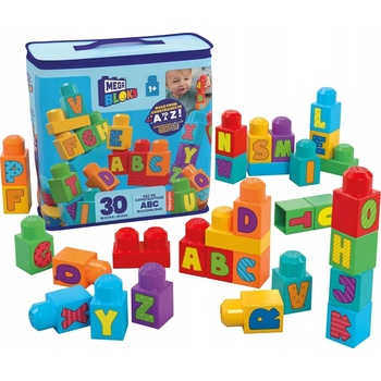 Mega Bloks Kostky od A po Z v plastovém pytli 30ks