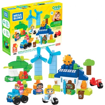MEGA BLOKS Zelené město Postav a uč se eko dům