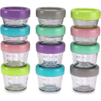 Melii Glass Food Container Melii Glass Food Container úložný box na potraviny 6 x 118 ml + 6 x 59 ml
