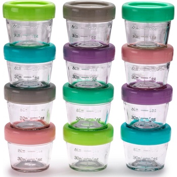 Melii Skleněné dózičky na potraviny 12 ks 118 ml