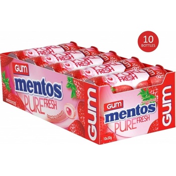 Mentos Pure Fresh Gum Strawberry 10 x 30 g