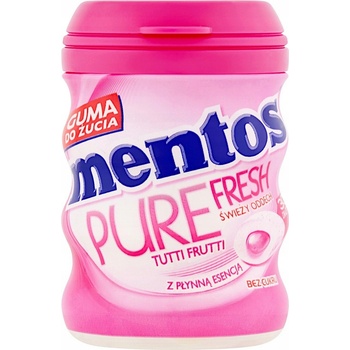 Mentos Pure Fresh Tutti Frutti žvýkačky bez cukru 60 g