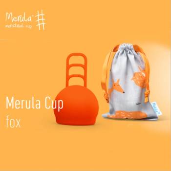 Merula Menstruační kalíšek Fox oranžová velikost univerzální